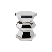 Zodax Peninsula Polished Stainless Steel Side Table