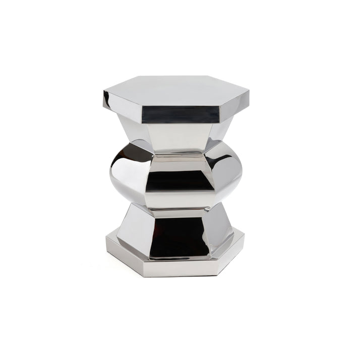Zodax Peninsula Polished Stainless Steel Side Table