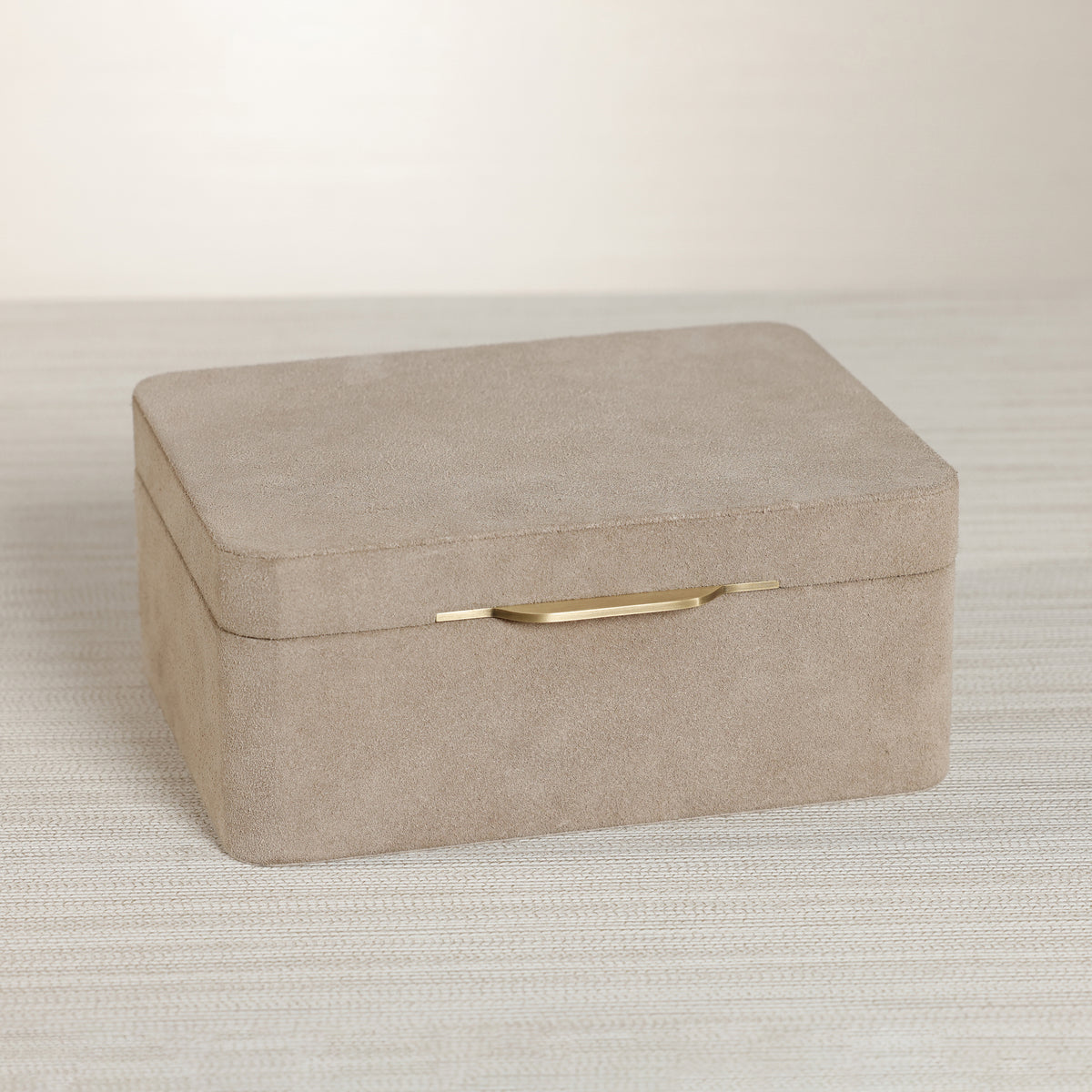 Zodax Linea Suede Jewelry Box with Removable Tray