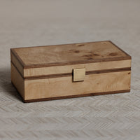Zodax Linea Heritage Burl Veneer Jewelry Box