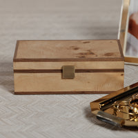 Zodax Linea Heritage Burl Veneer Jewelry Box