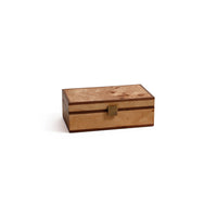 Zodax Linea Heritage Burl Veneer Jewelry Box