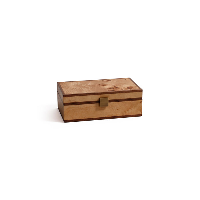 Zodax Linea Heritage Burl Veneer Jewelry Box