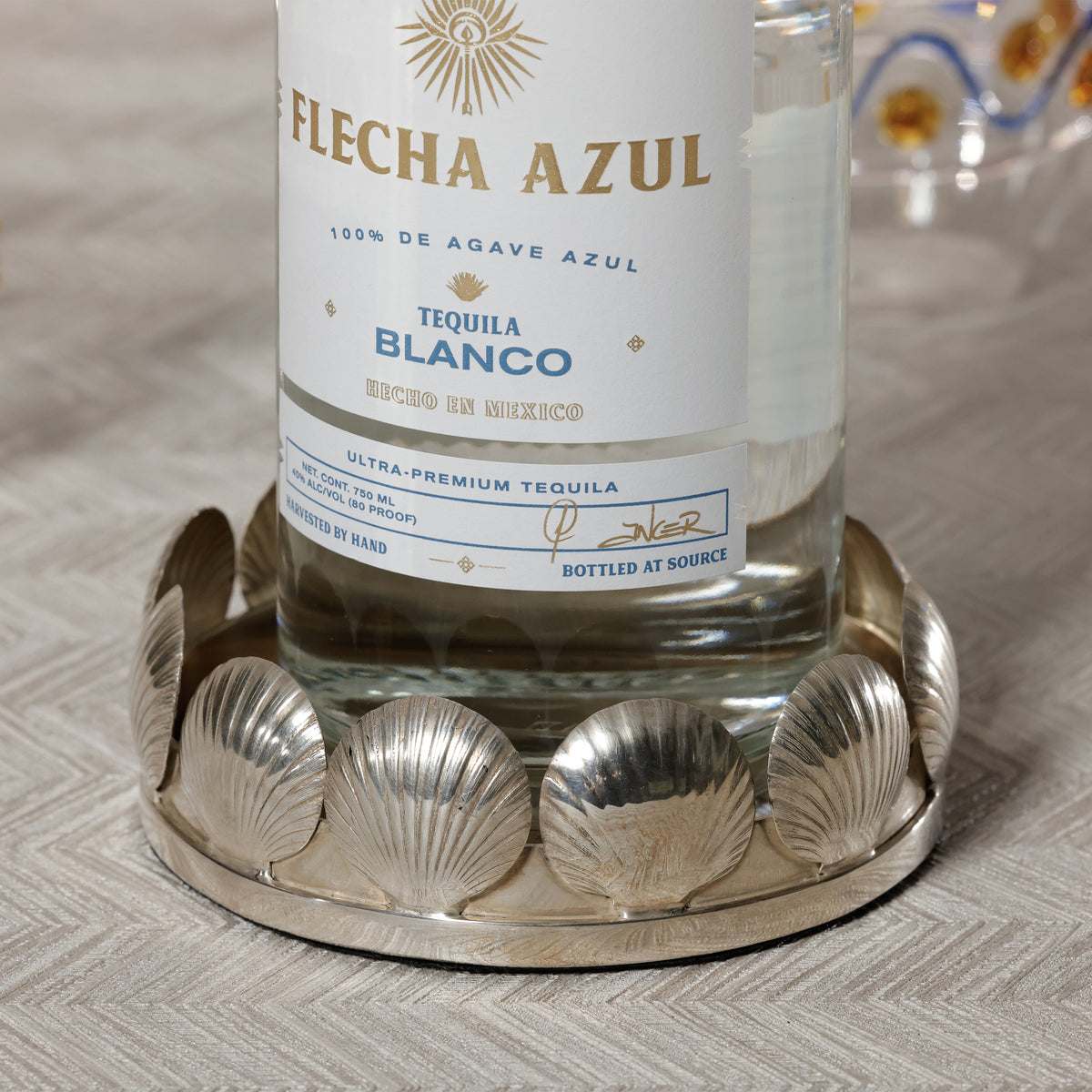 Zodax Sur-Mer Shell Design Wine Coaster