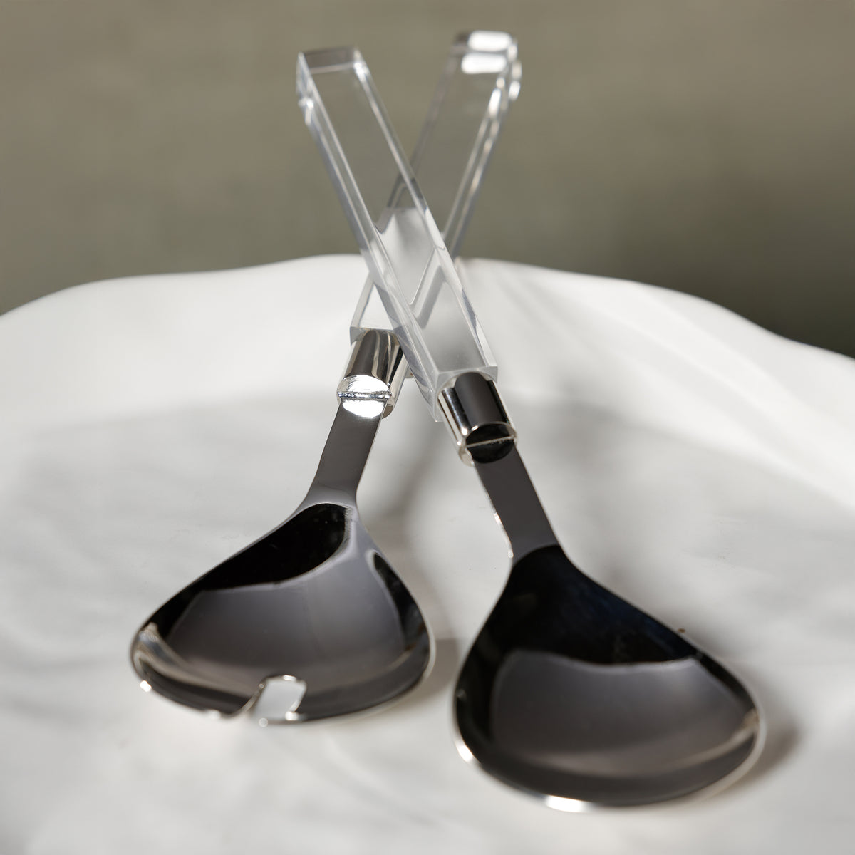 Zodax Mougins Salad Server Set with Acrylic Handle