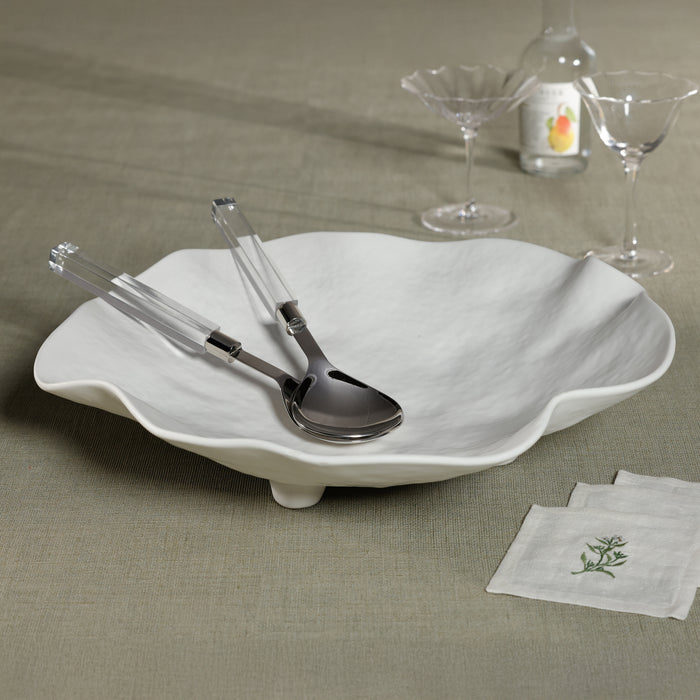 Zodax Mougins Salad Server Set with Acrylic Handle