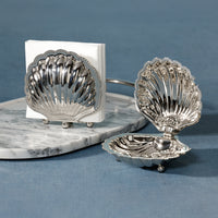 Zodax Cap Ferrat Fan Shell Napkin Holder - Nickel