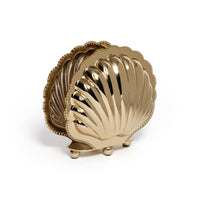 Zodax Cap Ferrat Fan Shell Napkin Holder - Gold