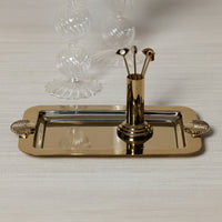 Zodax Cap Ferrat Fan Shell Serving Tray - Gold