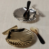 Zodax Sanibel Shell Trays, Set of 2 - Polished Gold