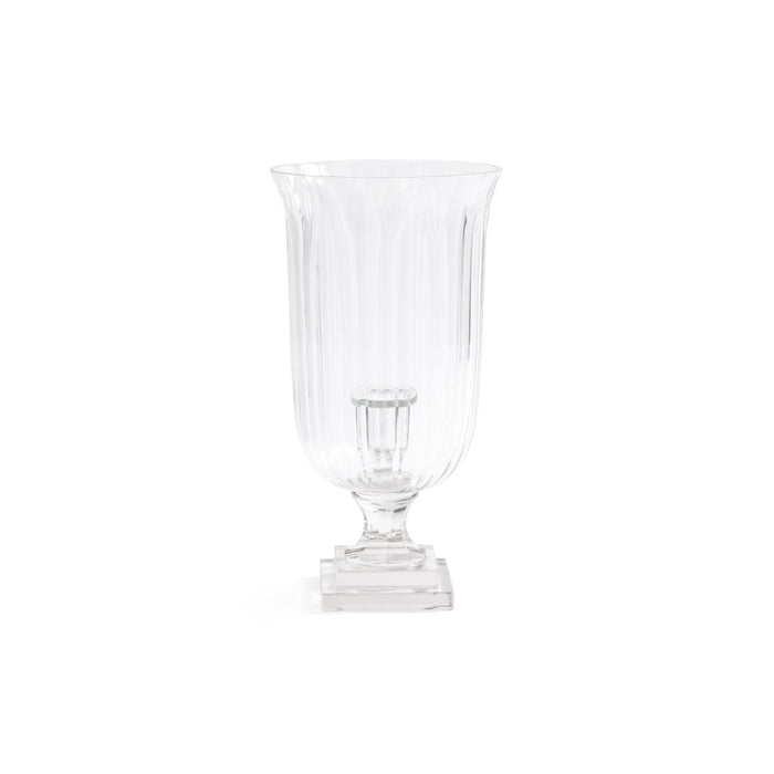 Zodax Maison de Verre Cut Glass Hurricane Taper Holder