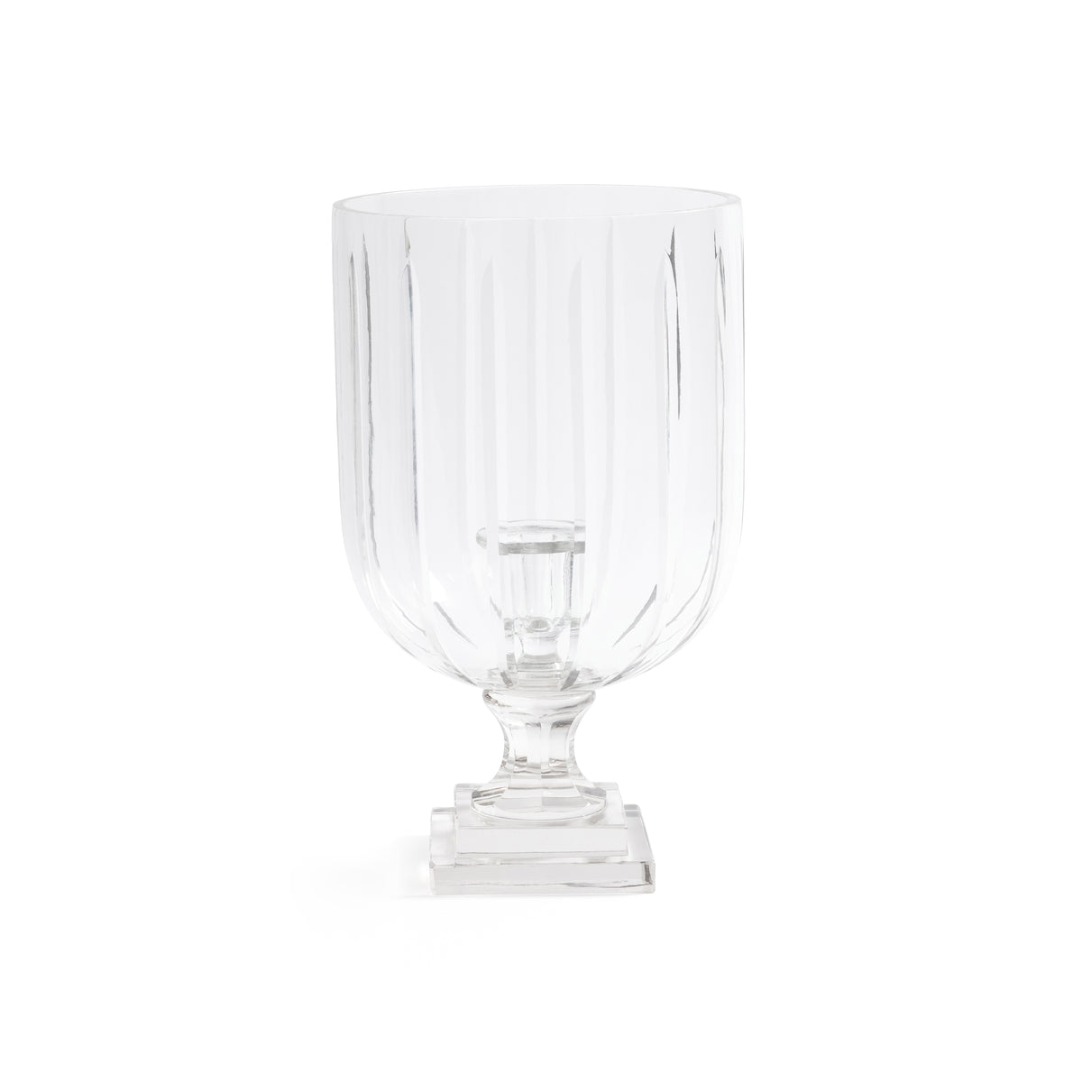 Zodax Maison de Verre Straight Cut Glass Hurricane Taper Holder