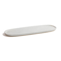 Zodax Oval White Marble Serving Tray