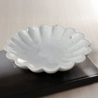 Zodax Scallop Flower Marble Bowl