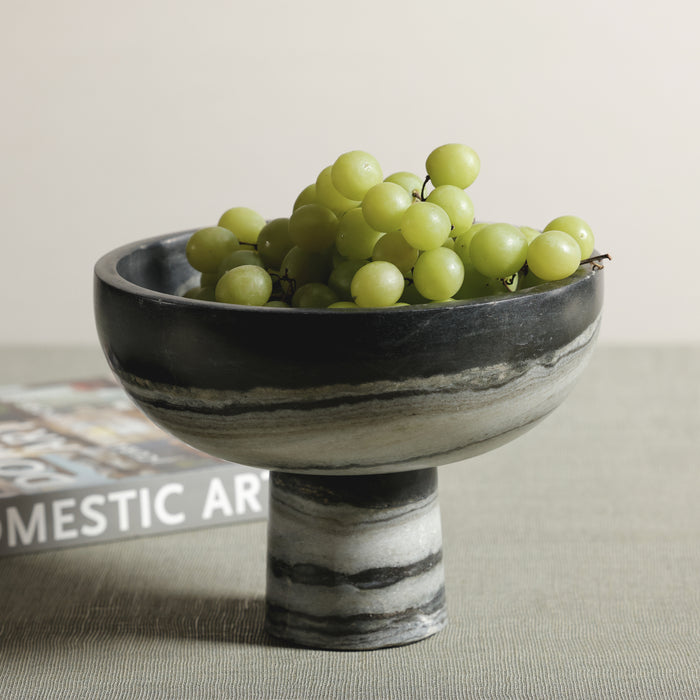 Zodax Footed Marble Bowl