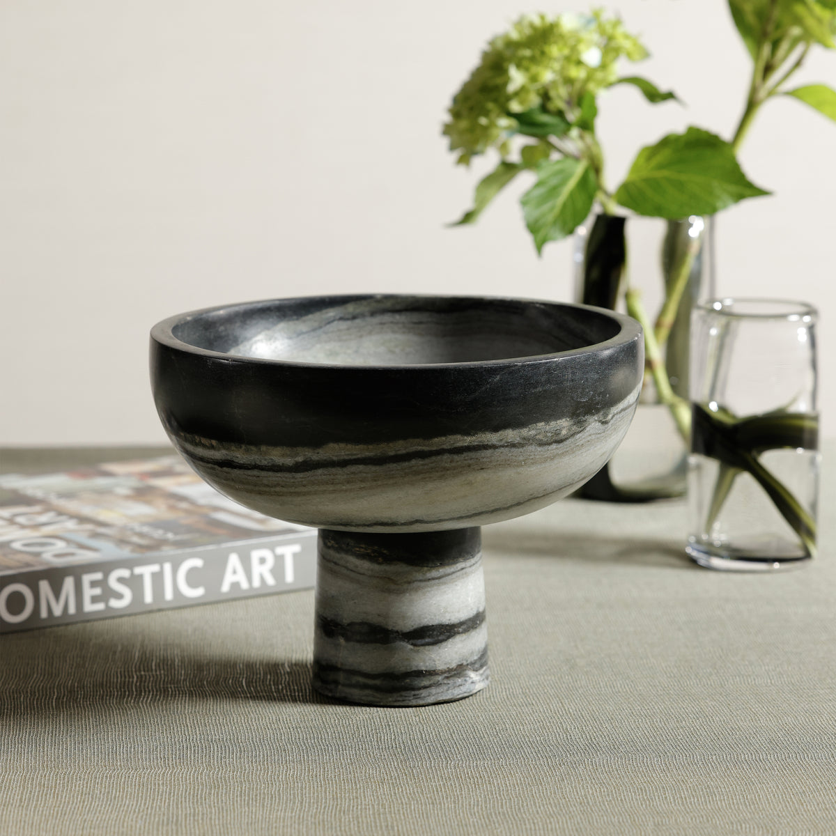 Zodax Footed Marble Bowl