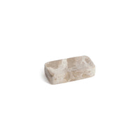 Zodax Marble Bathroom Soap Dish Holder - Beige Crema Fossil