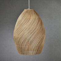 Zodax Marcel Spiral Rattan Pendant Lamp, 14" x 21"