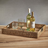 Zodax Mercela Seagrass Serving Trays, Set of 2