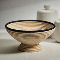Zodax Matera 15" Diameter Coiled Abaca Footed Bowl
