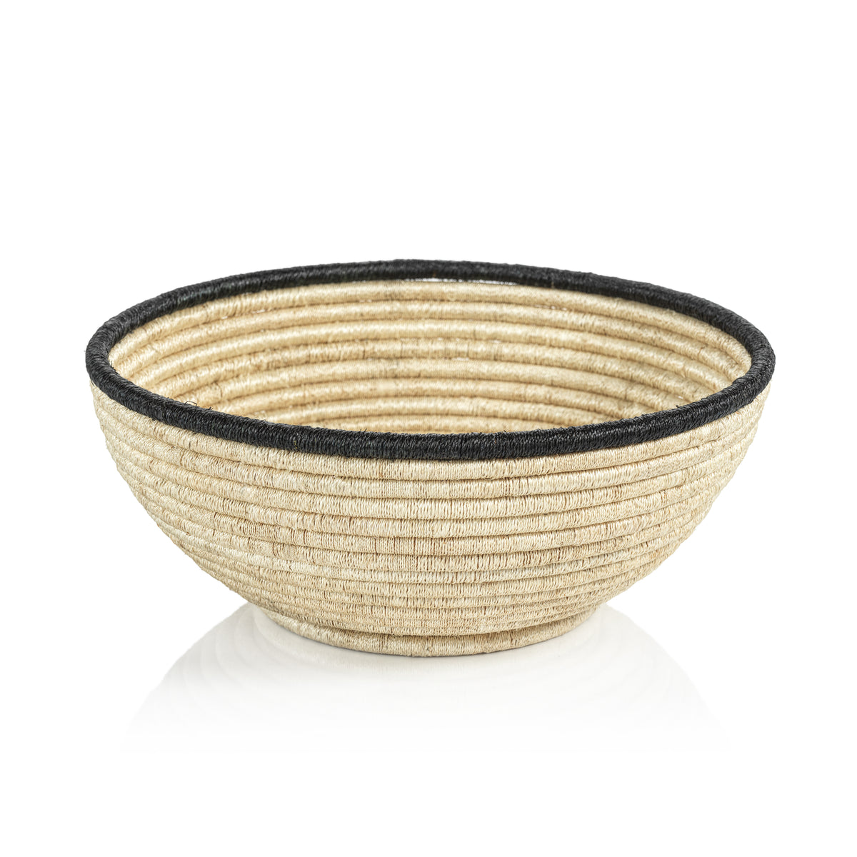 Zodax Matera Natural Coiled Abaca Bowl, Large