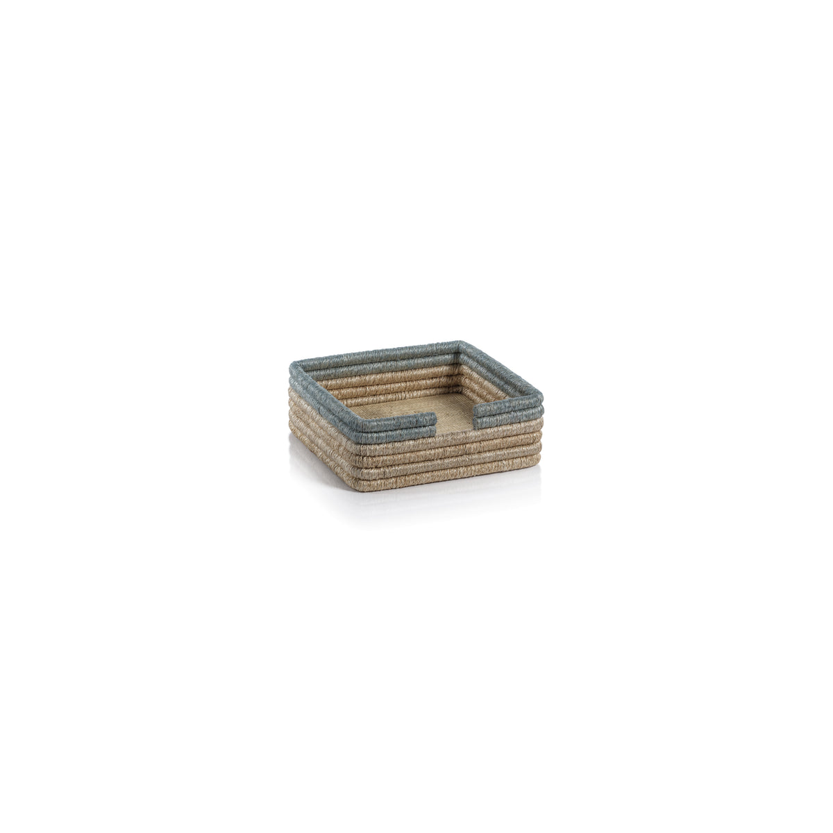 Zodax Laloma Coiled Rattan & Abaca Napkin Holder, Lunch