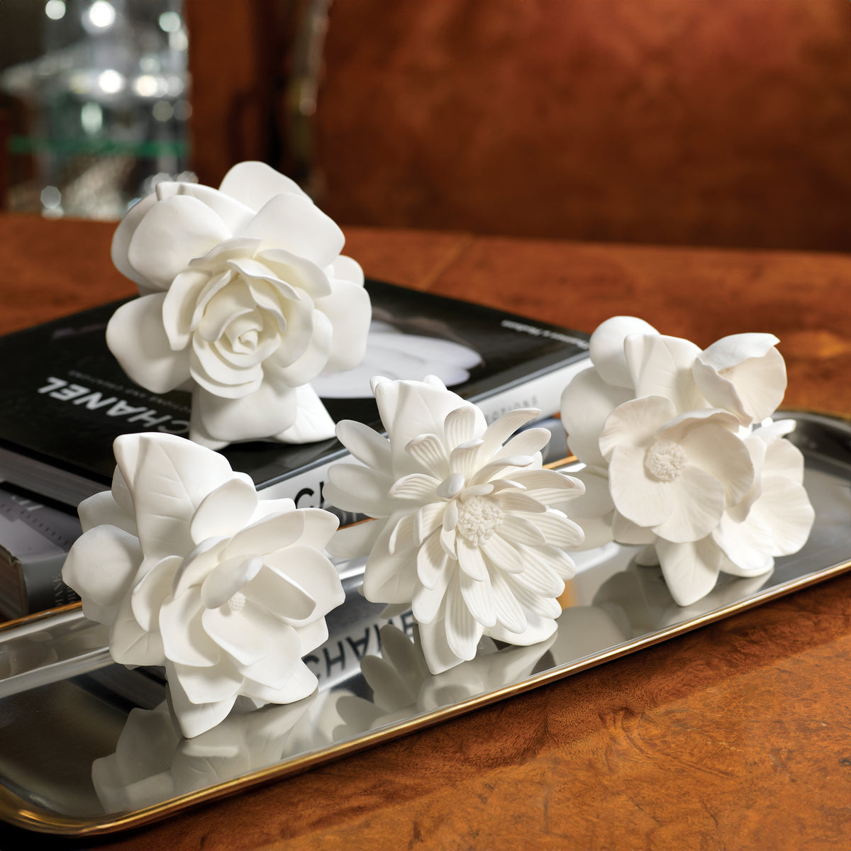 Zodax 4-Piece Cameo Porcelain Vase Set