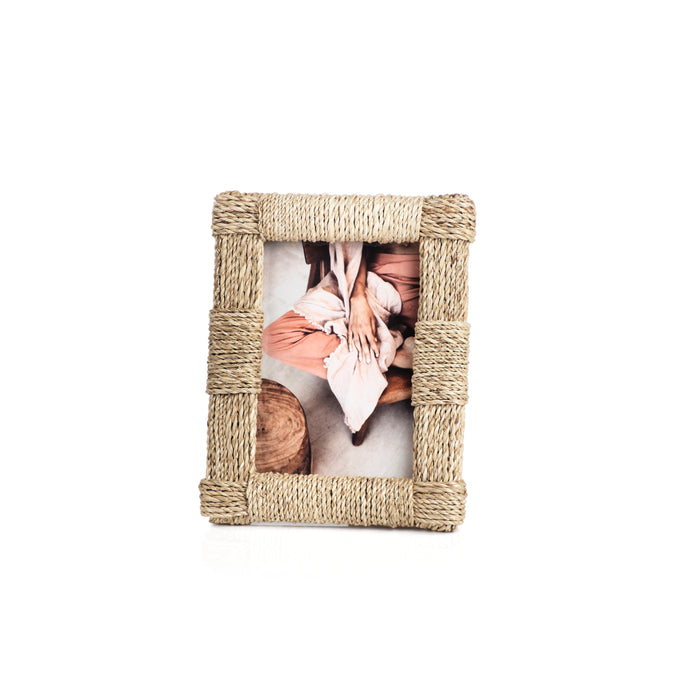 Zodax Faenza Abaca Rope Photo Frame, 5" x 7"