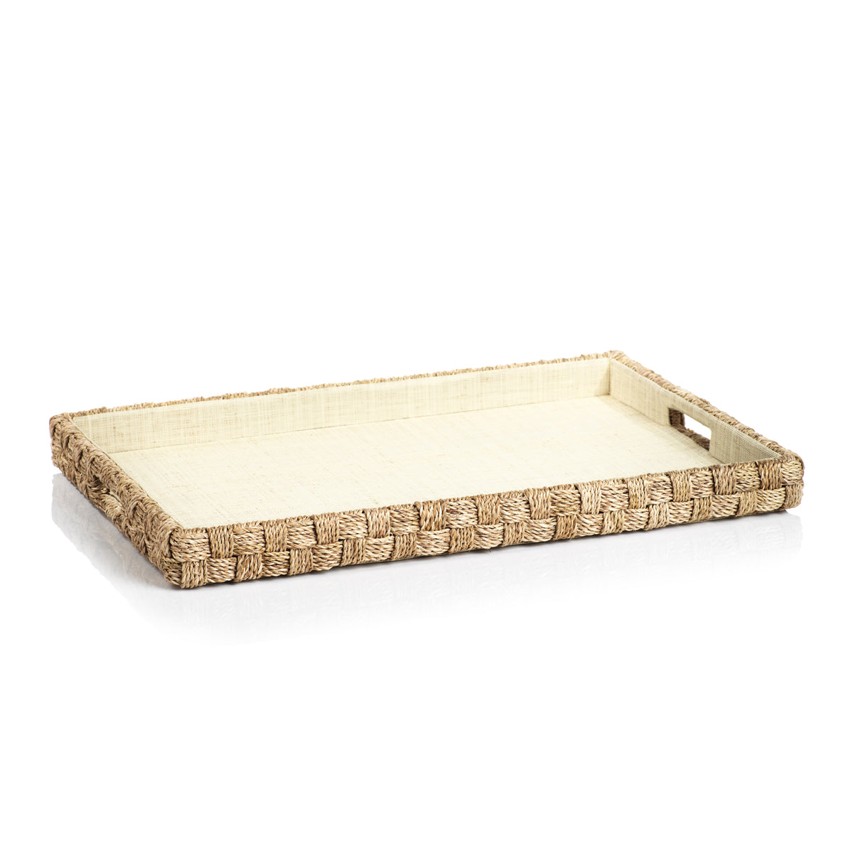 Zodax Faenza Abaca Rope Serving Tray, Large