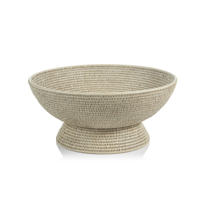 Zodax Surbiton Large Rattan Footed Bowl