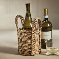 Zodax Teramo Seagrass Wine Caddy, Set of 4