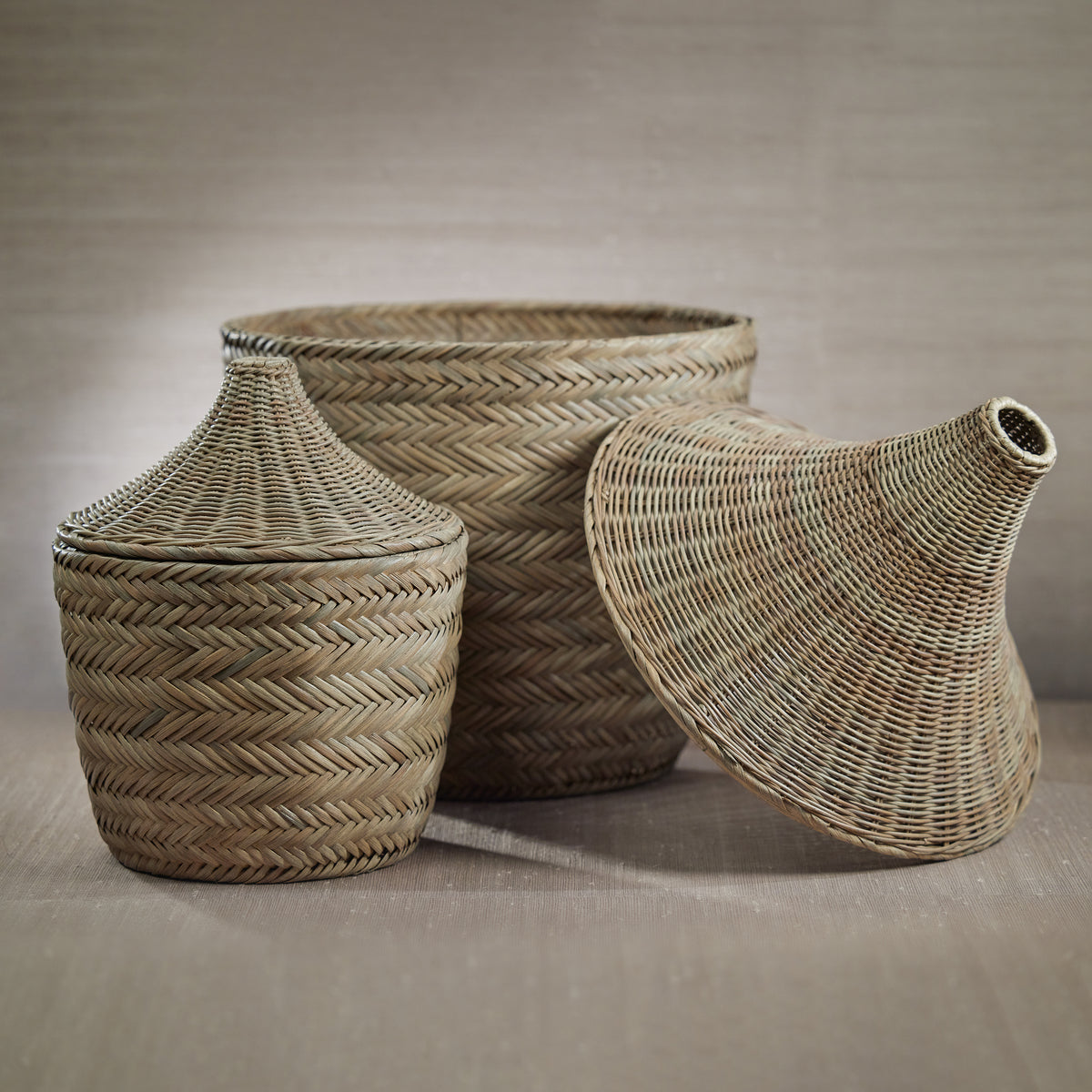 Zodax Zadar Rattan Baskets, Set of 2
