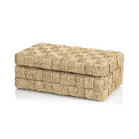 Zodax Taranto Natural Abaca Rope Decorative Box, Large