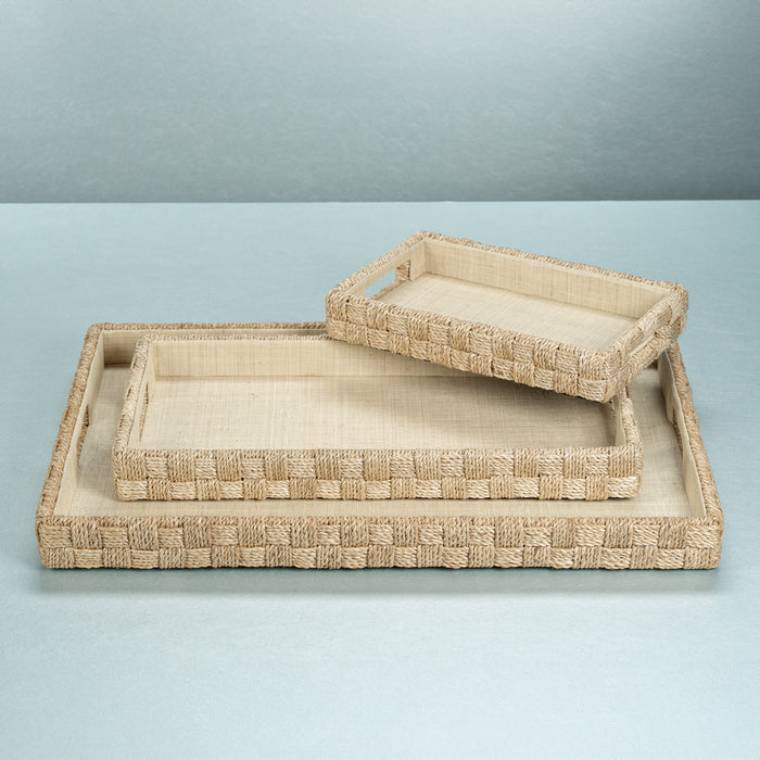 Zodax Faenza Abaca Rope Serving Tray, Small