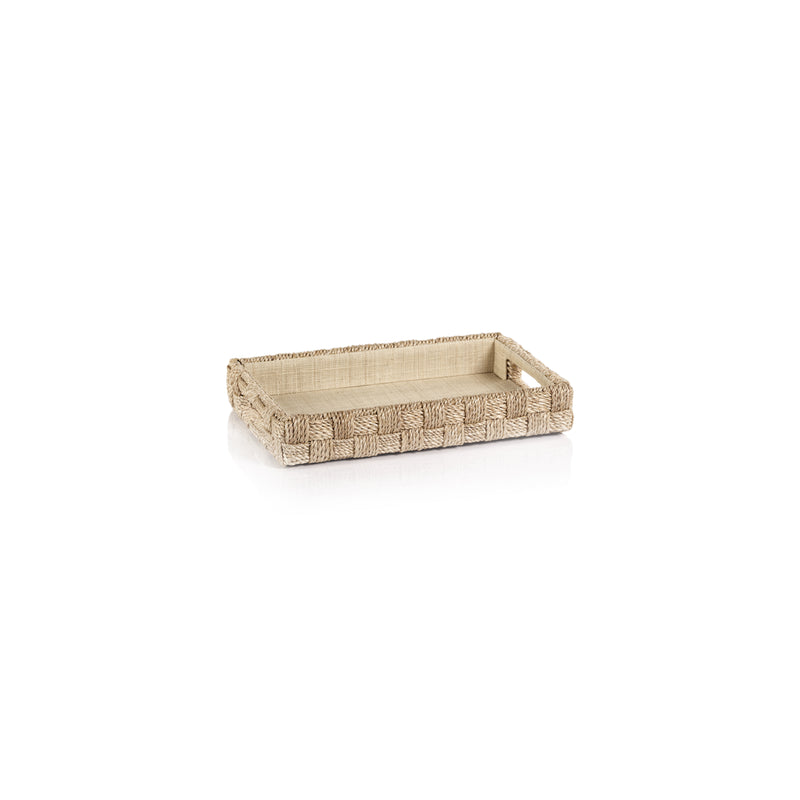Zodax Faenza Abaca Rope Serving Tray, Small
