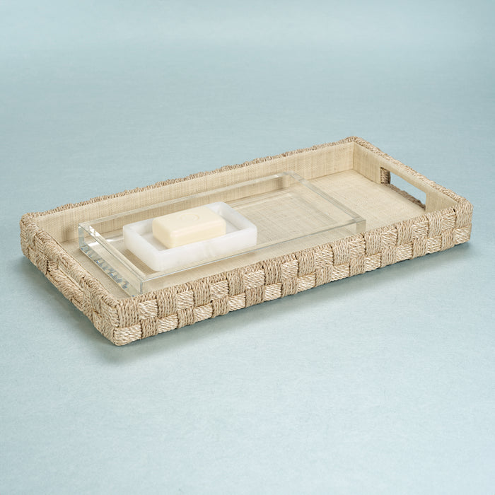 Zodax Faenza Abaca Rope Serving Tray, Medium