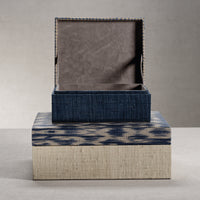 Zodax Marano T'nalak and Raffia Decorative Box