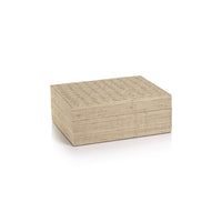 Zodax Lazarev Woven Raffia Box, Large