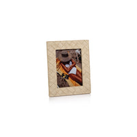Zodax Lazarev Woven Raffia Photo Frame, 5" x 7"