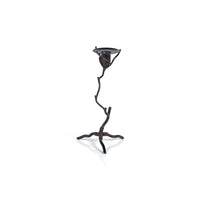 Zodax Brunel Twig Design Wrought Iron Candleholder, 11"