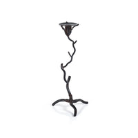 Zodax Brunel Twig Design Wrought Iron Candleholder, 14"