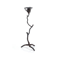 Zodax Brunel Twig Design Wrought Iron Candleholder, 16"