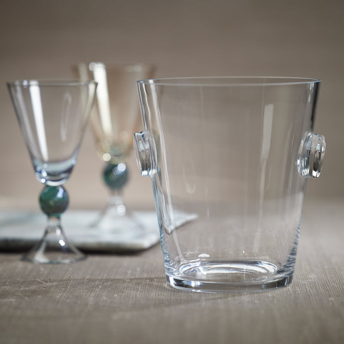 Zodax Ermont Beveled Glass Ice Bucket / Cooler, Small