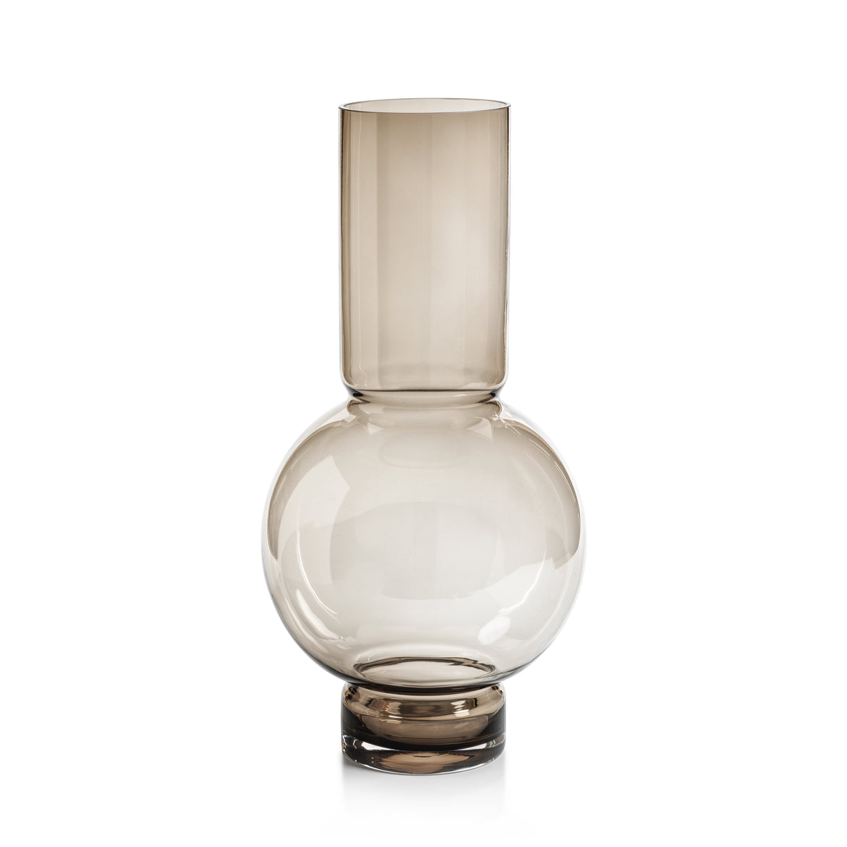 Zodax Chaumont Glass Vase, Taupe