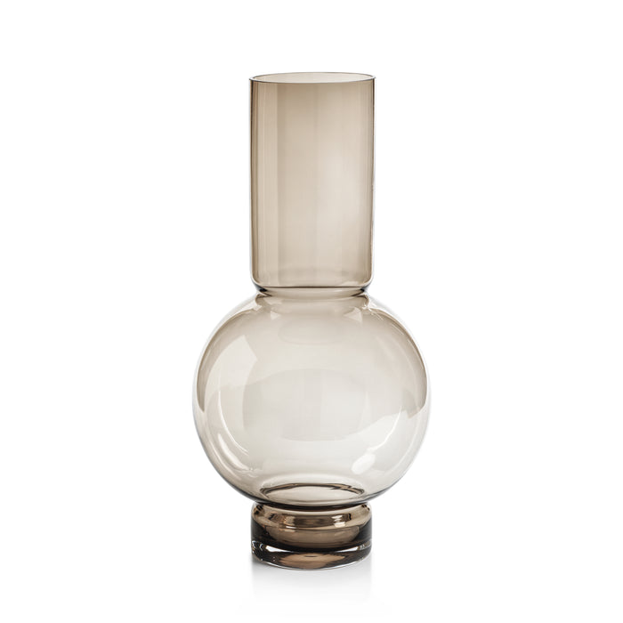 Zodax Chaumont Glass Vase, Taupe