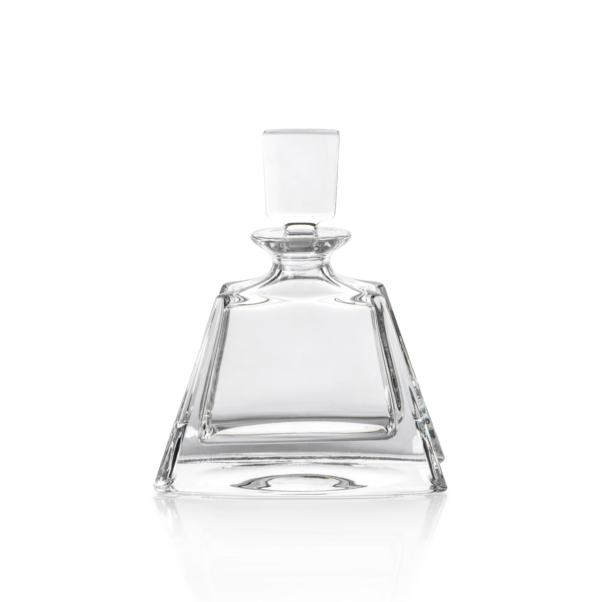 Zodax Beddington Crystal Glass Decanter, 6.75" x 8.25"