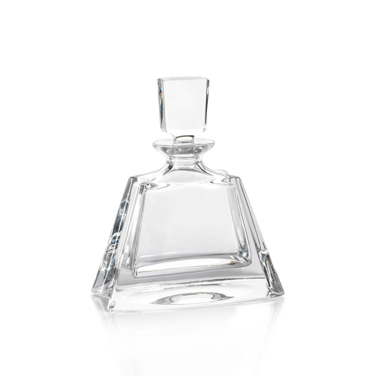 Zodax Beddington Crystal Glass Decanter, 6.75" x 8.25"