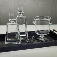 Zodax Beddington Crystal Glass Decanter, 5" x 10.5"