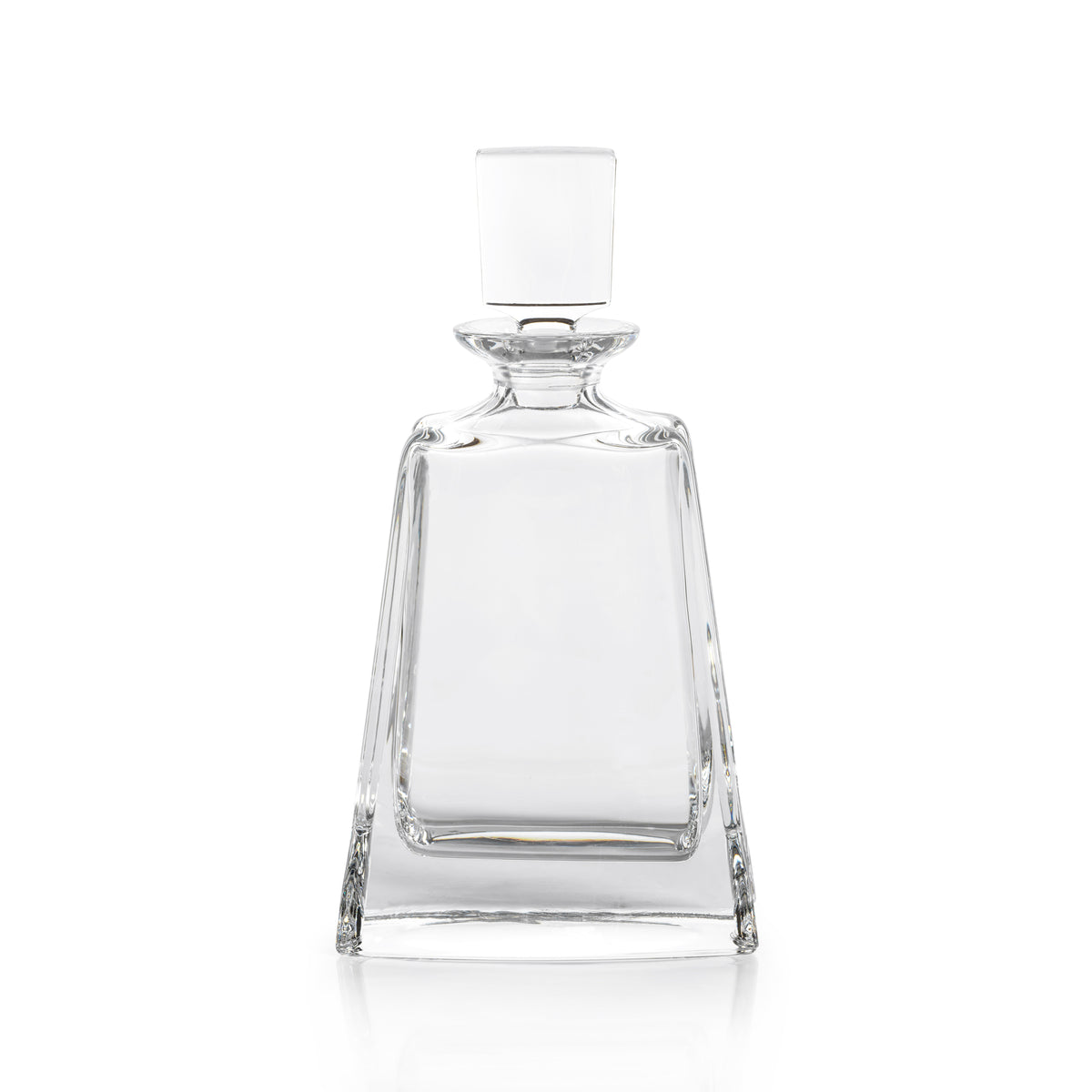 Zodax Beddington Crystal Glass Decanter, 5" x 10.5"