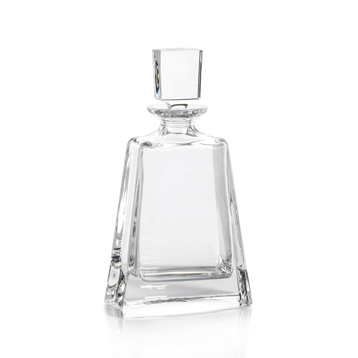 Zodax Beddington Crystal Glass Decanter, 5" x 10.5"